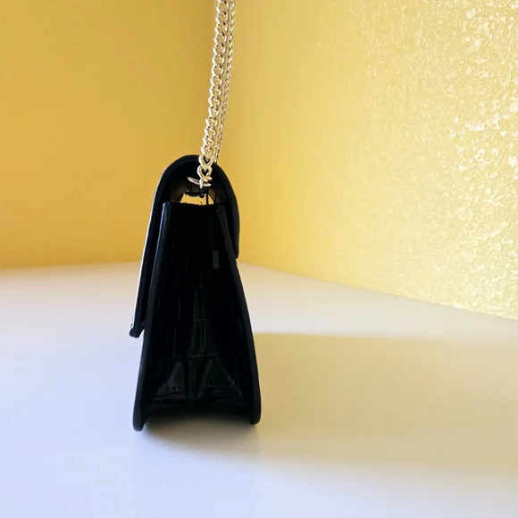 Mango MNG Crossbody Crocodile Animal Print Effect Chain Magnetic Closure Bag - Picture 3 of 14